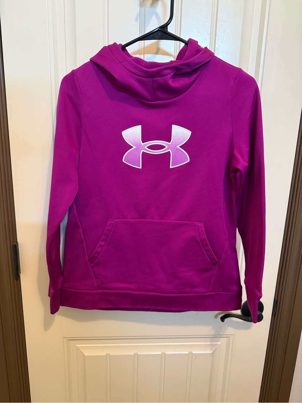 Under Armour Girls' Magenta Hooded Pullover